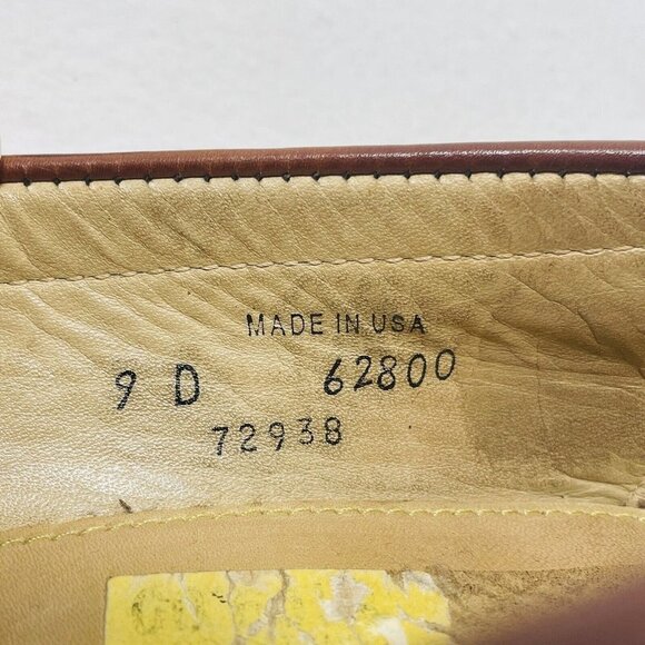 Footjoy Shoes Leather Brown Men Size 9D 72938 Loafer Oxford Workwear Casual Usa main image 5